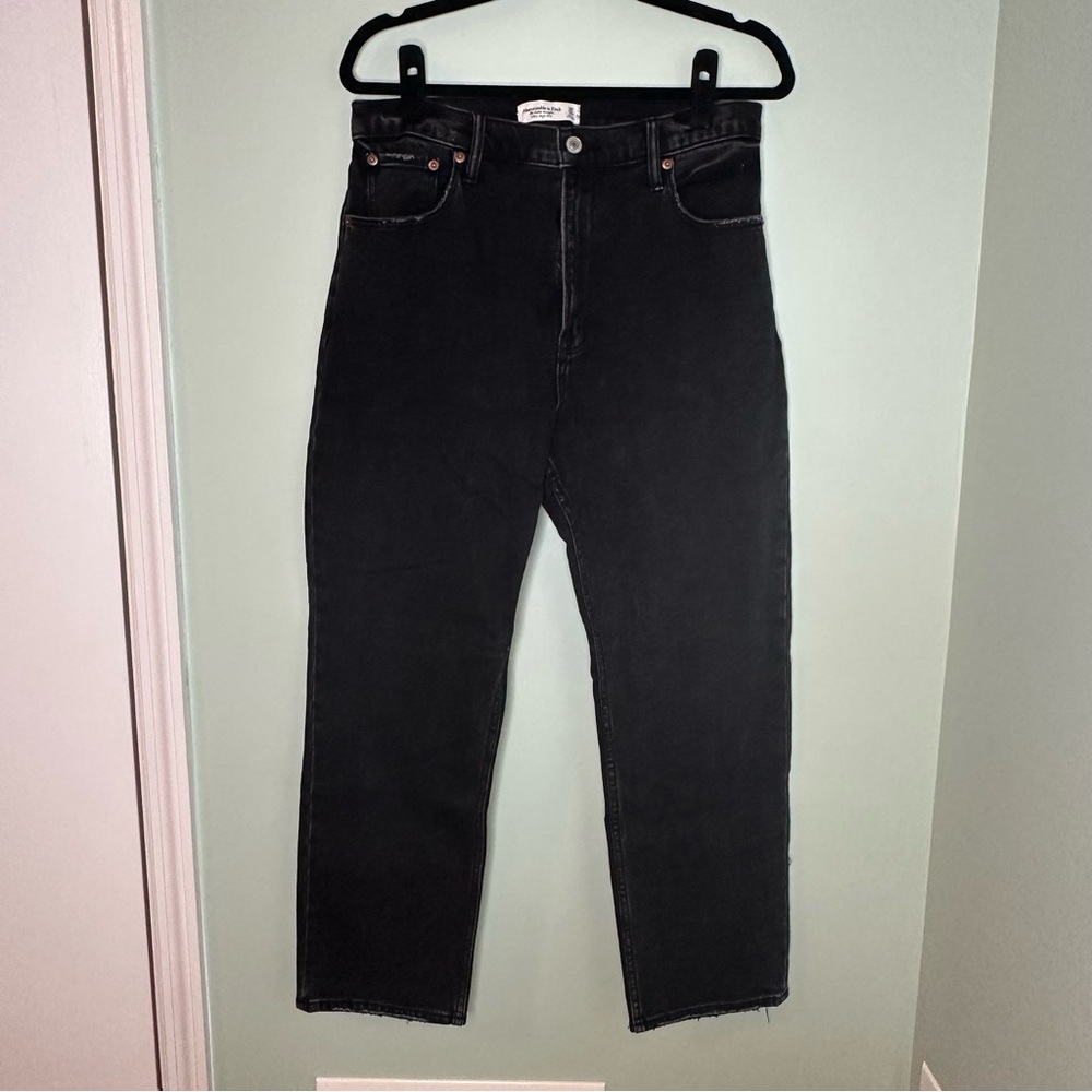 Abercrombie & Fitch The Ankle Straight Ultra High Rise 30 | 10